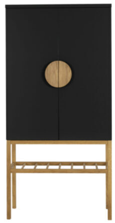 Highboard "Scoop" 162 x 80 cm - Black matt