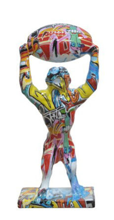 Handgefertigter Design Skulptur ,,Power Tiger“ 32 x 15 cm