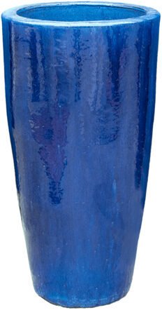 High-quality indoor/outdoor flower pot "Plain Partner" Ø 41 cm/height 69 cm, blue
