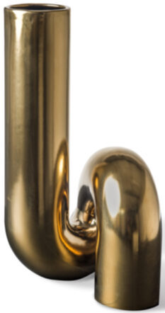 Design Vase Yourtube 37 cm - Gold