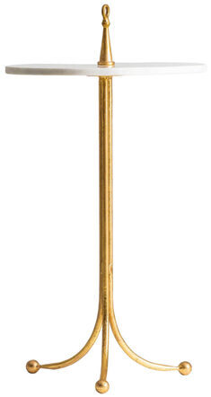 Beistelltisch „Brienz II“ Ø 35 cm mit Marmorplatte