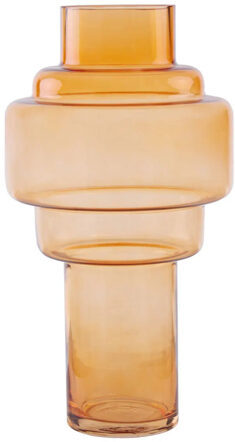 Handgefertigte Vase „Cayden“ Orange H 37 cm