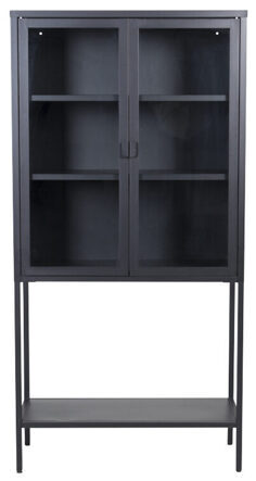 Display cabinet Misha 2-door, Black 150 x 75 cm