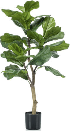 Lifelike artificial plant "Ficus Lyrata", Ø 45/ height 90 cm