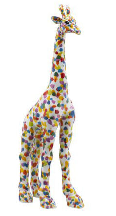 Handgefertigter Design Skulptur „ Giraffe II“ 51 x 11 cm