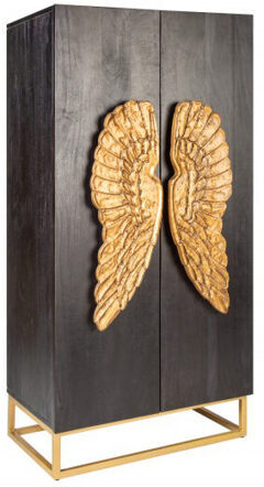 Design Highboard „Angel“ aus Massivholz - 140 x 70 cm
