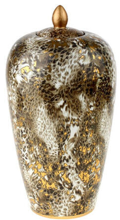Design lidded vase "Leopard" Ø 21/ height 39 cm