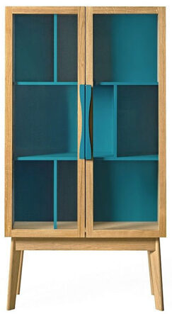Display cabinet Avon Blue 165 x 88 cm