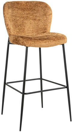 Chaise de bar design "Darby" Cognac Fusion, hauteur d'assise 67 cm