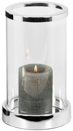 Lantern "Sanremo" Ø 12.5 / H 20 cm - noble silver-plated and tarnish-protected