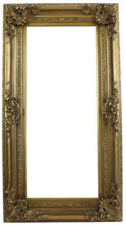 XL decorative baroque frame "Venice" 80 x 150 cm - antique gold