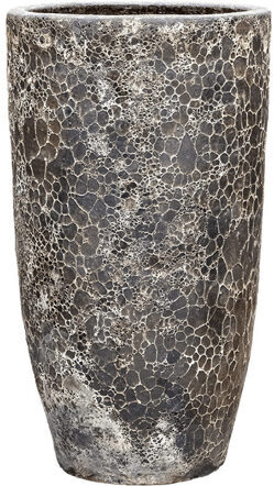 Large, exclusive indoor/outdoor flower pot "Lava Partner" Ø 55/ H 105 cm - Relic Black