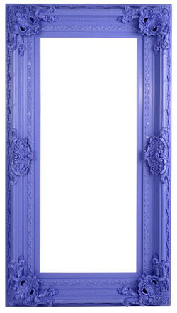 XL Decorative baroque frame "Venice" 80 x 150 cm - Purple