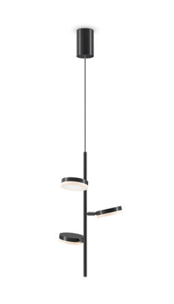 Lampe LED flexible suspendue "Fad" à 3 bras, Ø 35/ H 73-150 cm