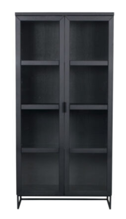 Display cabinet "Everett Black" 195 x 95 cm