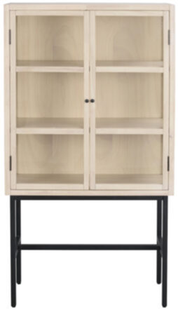 Highboard and display cabinet "Marshalle" 160 x 85 cm - nature