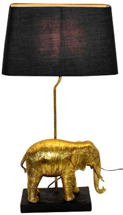 Design Tischlampe „Elefant Elmo“, Gold - 35 x 64 cm