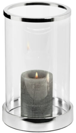Lantern "Sanremo" Ø 16.5 / H 26 cm - noble silver-plated and tarnish-protected