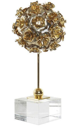 Decorative sculpture "Golden Roses" 29 cm