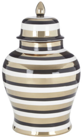 Grand vase design à couvercle "Zeina" 40 cm