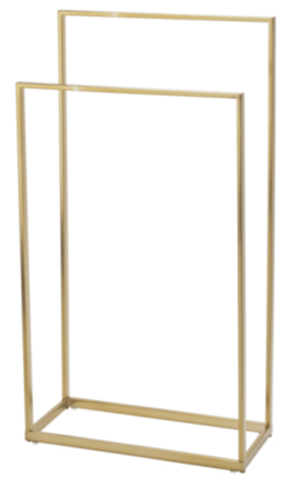 Towel and clothes holder "Yuri" gold 45 x 83 cm