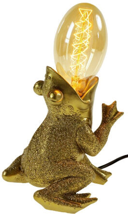 Design table lamp "Froggy", gold