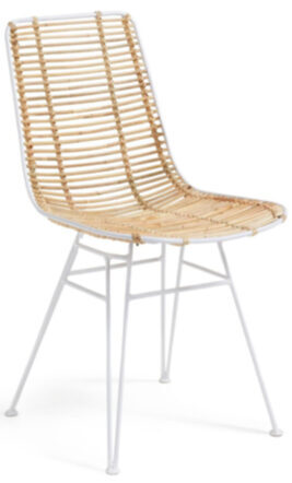 Hand Woven Rattan Chair Tisha - White