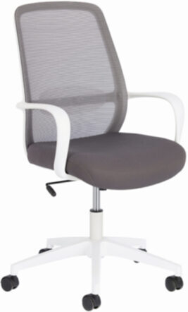 Chaise de bureau Mello 55 - Gris/Blanc