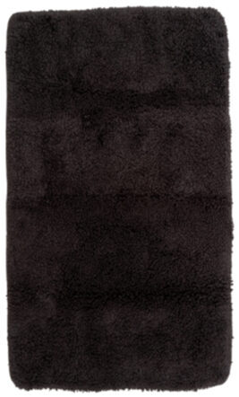 Bath Mat Curly 90 x 60 cm - Black