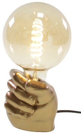 Design Tischlampe „Faust“, Gold