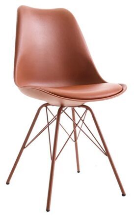 Design chair "Scandinavia" - copper brown