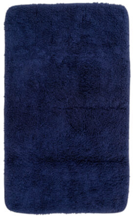 Bath Mat Curly 90 x 60 cm - Blue