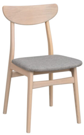 Design chair "Rodham" made of solid oak wood - oak light