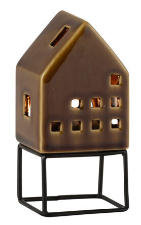 Candle holder "Ceramic light house" 13 x 6 cm