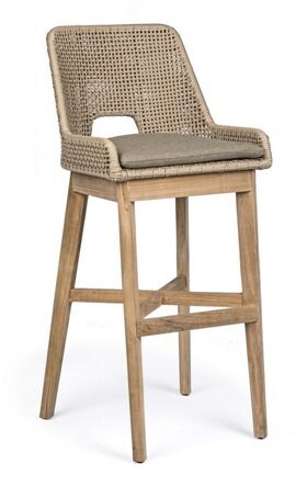 Luxurious design outdoor bar chair "Hesperia" - Beige