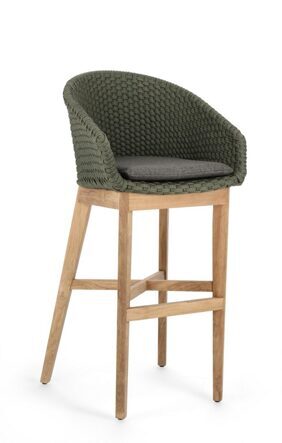Luxury design outdoor bar chair "Coachella" - green