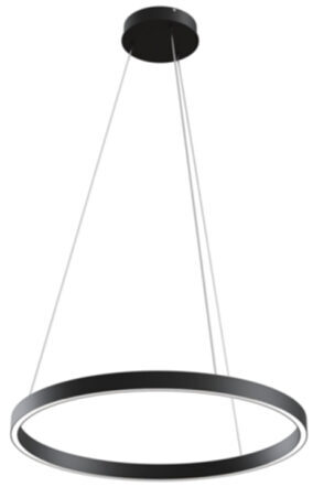 LED-Hängelampe „Rim Black“ Ø 60 cm