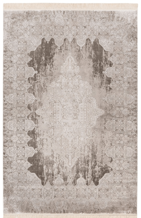 High-quality designer rug "Elegance Silver" with a slight glossy effect