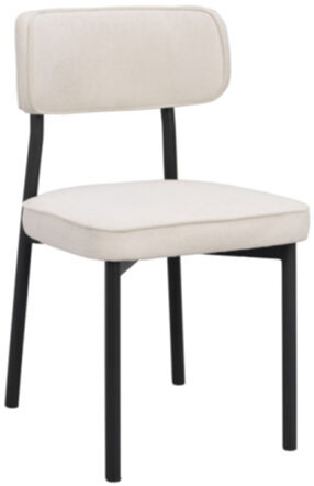 Nachhaltiger Design Stuhl „Paisley“ - Schwarz / Beige