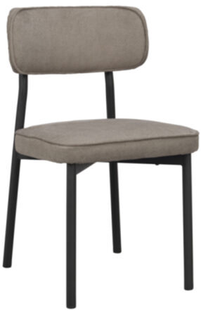 Nachhaltiger Design Stuhl „Paisley“ - Schwarz / Graubraun