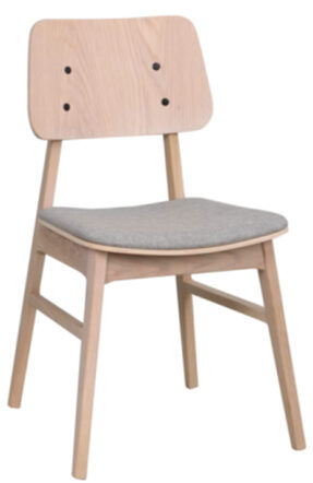 Design chair "Nagano" made of solid oak wood - oak light