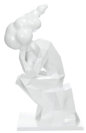 Sculpture Be 47 cm - White