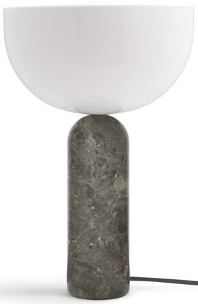 Noble lampe de table "Kizu" Large, avec pied en marbre gris