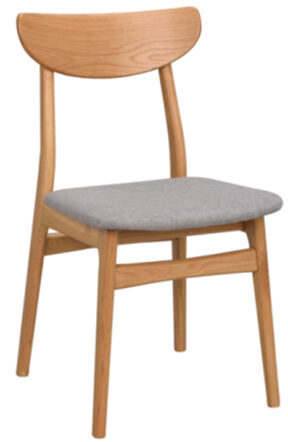 Design chair "Rodham" made of solid oak wood - oak nature