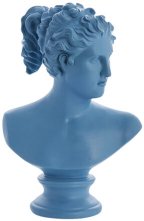 Statia" decorative bust - blue