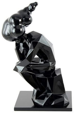 Skulptur Be 47 cm - Schwarz