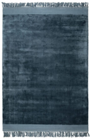 Handgewebter Viskose-Teppich Blink Blue 200 x 300 cm