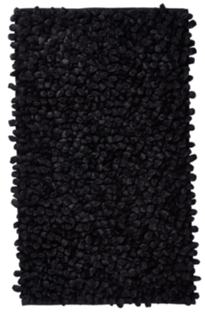 Luxurious bath mat "Rocca" Black 70 x 120 cm