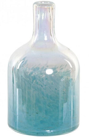Glass vase "Blue Sky" 21 cm
