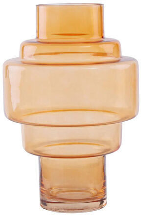 Handgefertigte Vase „Cayden“ Orange H 30 cm